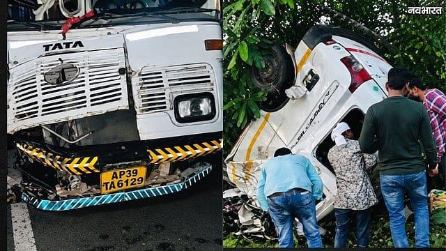 مہاراشٹرا کے ناندیڑ میں ٹرک اور وین کی خوفناک ٹکر، 8 افراد ہلاک، 5 شدید زخمی